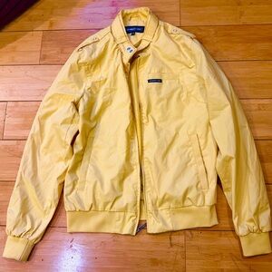 Members Only Yellow Lightweight Bomber Jacket